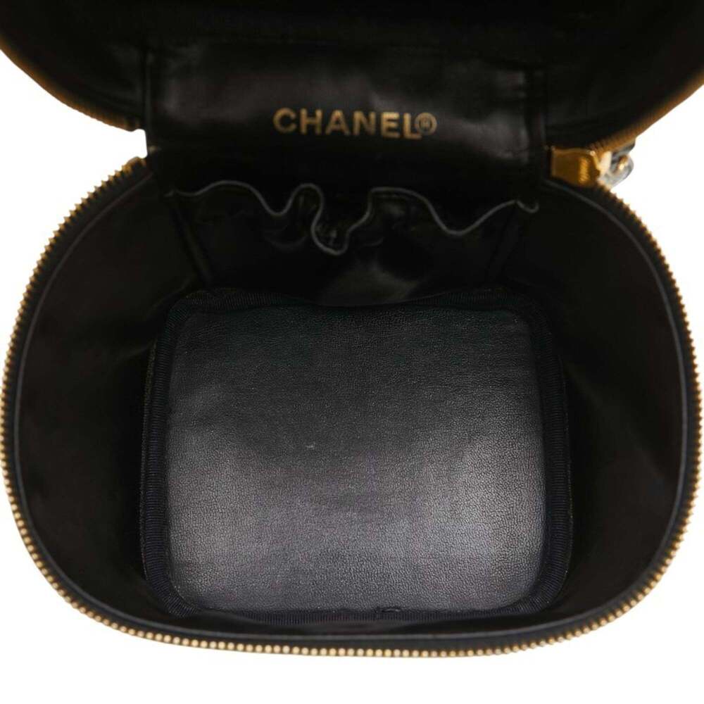 CHANEL Black Caviar Leather Logo Pouch - Picture 10 of 14